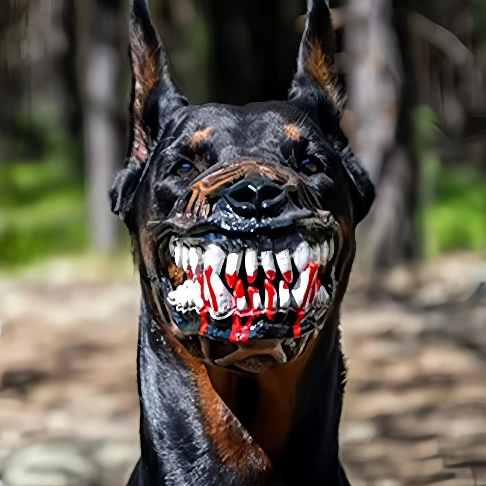 Dog Muzzle Silicone - 3D-реалистичный намордник для собак из силикона