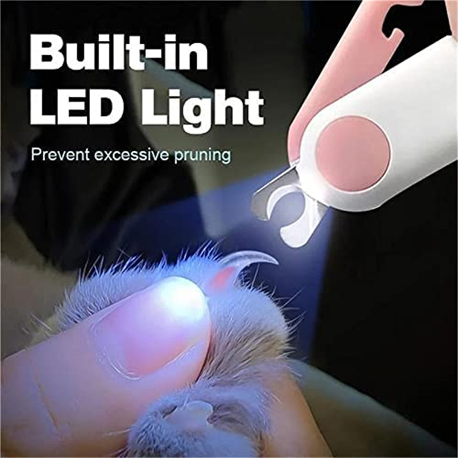 Pet Supplies Nail Trim - Профессиональные LED-маникюрные ножницы для когтей кошек