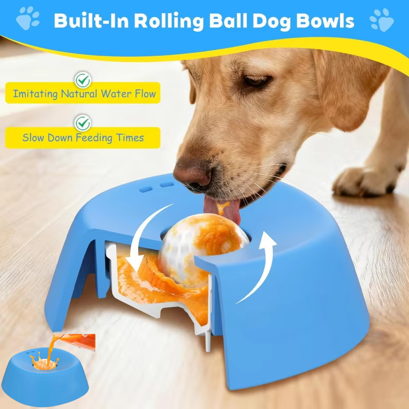 Slow Feeder Dog Bowl - Миски для медленного кормления собак Liquid