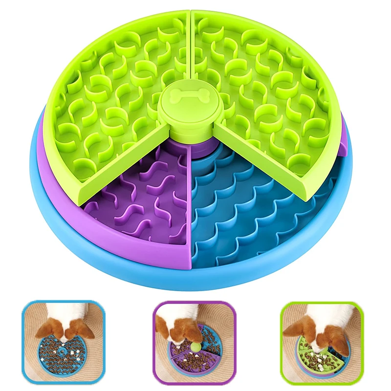 Slow Feeder Dog Bowl - Головоломка для собак, медленная кормушка, интерактивная