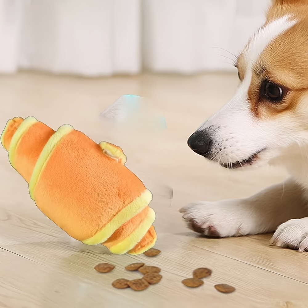 Мягкая игрушка-круассан для со – обзор и цена Dog Treat Puzzle Toy