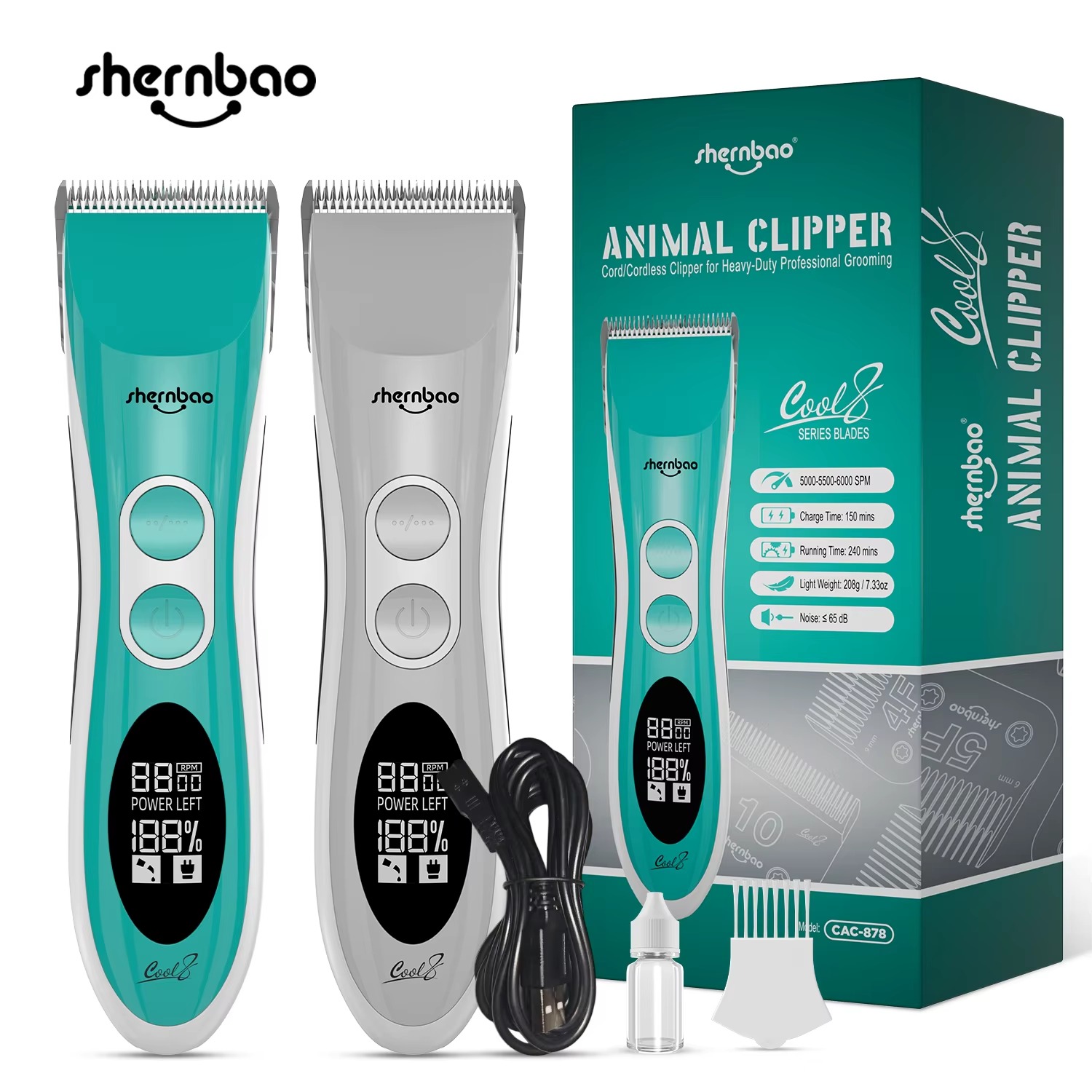 Shernbao CAC-878 Профессиональ – обзор и цена Dog Grooming Clippers