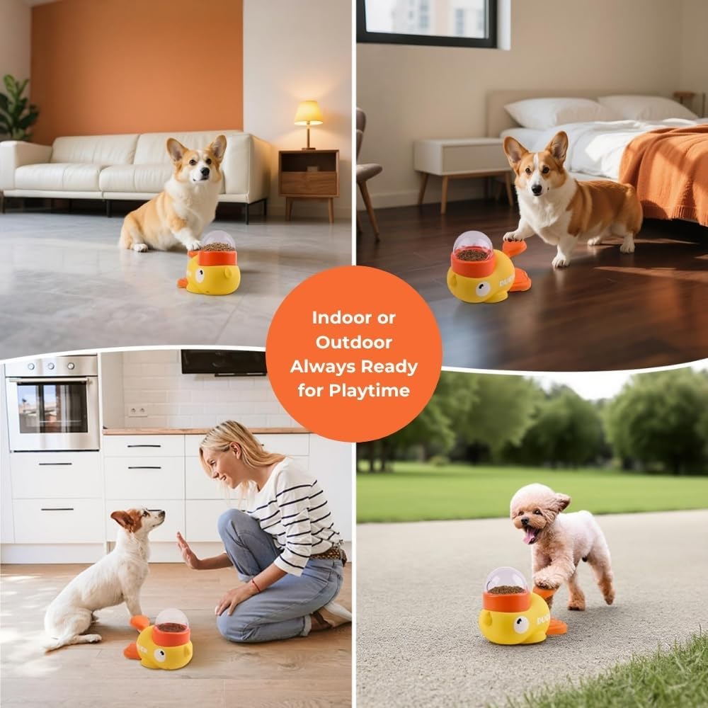 Желтая утка-диспенсер для лако – обзор и цена Slow Feeder Dog Bowl