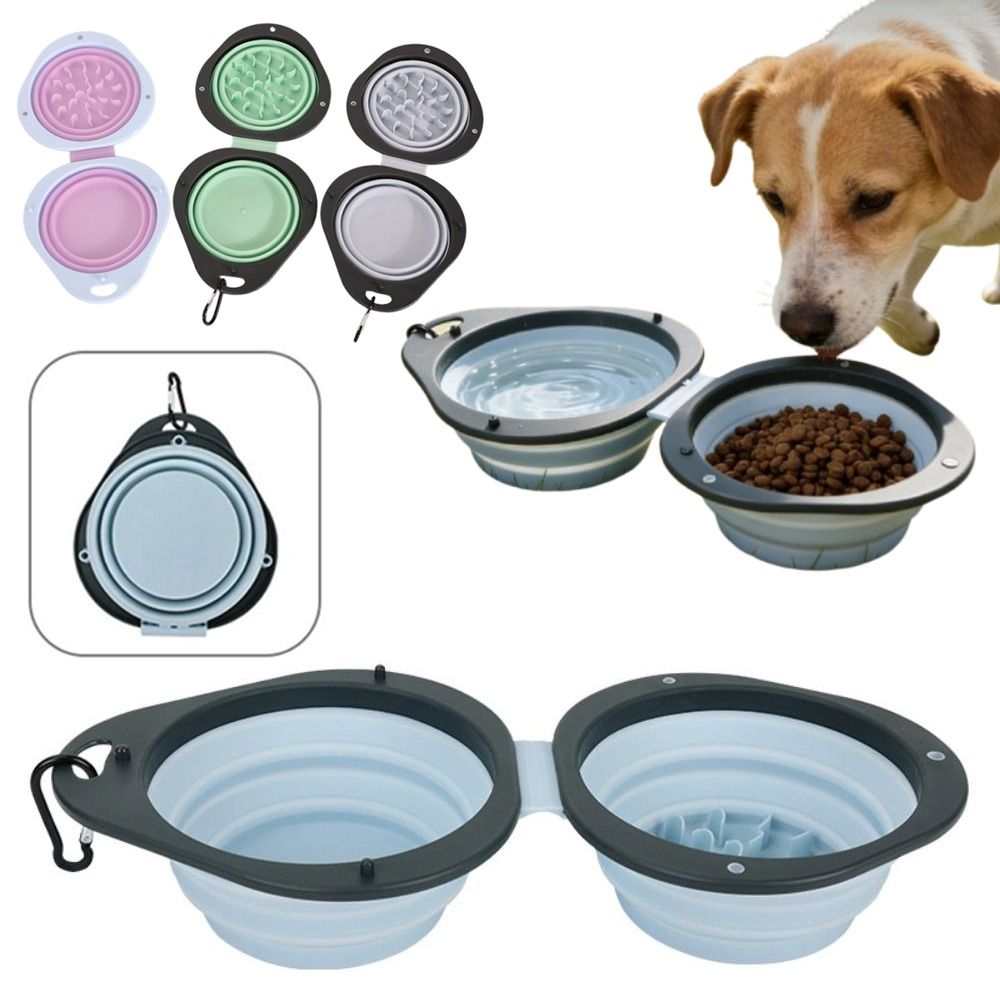 Портативная складная миска для – обзор и цена Slow Feeder Dog Bowl